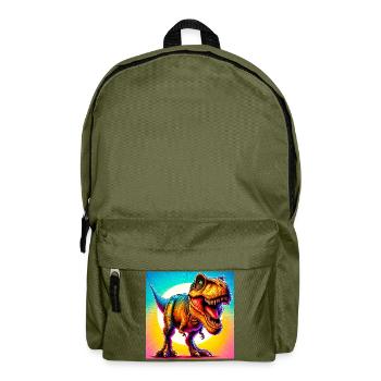 dinosaur - Backpack - olive green - Front