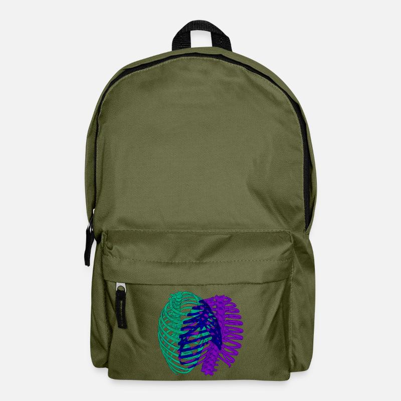 Dual chromatic ribcage - Backpack - olive green