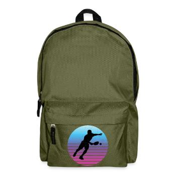 Idée cadeau pour les fans de pickleball - Sac à dos - vert olive - Devant