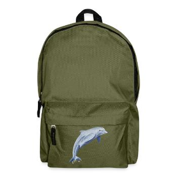 Delfin Glückssprung - Sonja von Staden - Rucksack - Olivgrün - Vorne