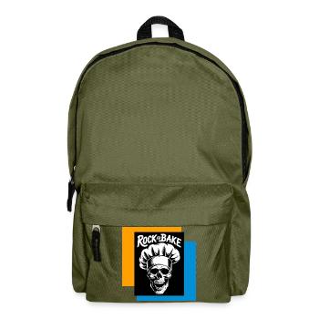 Rock and Bake Schädelkoch - Rucksack - Olivgrün - Vorne