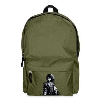 Gothic Manga Schattenheldin - Rucksack - Olivgrün - Vorne