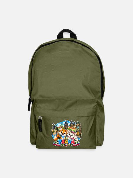 Tavi & Nela in Praha - Rucksack - Olivgrün