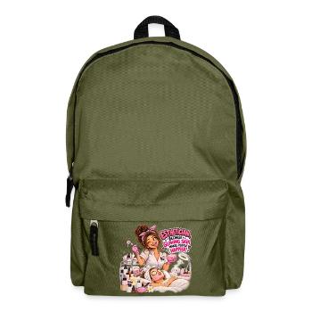 Glow Joy Kosmetikerin - Rucksack - Olivgrün - Vorne