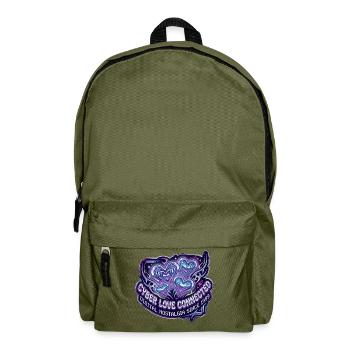 Chrome Cyber Love Verbundene Herzen - Rucksack - Olivgrün - Vorne