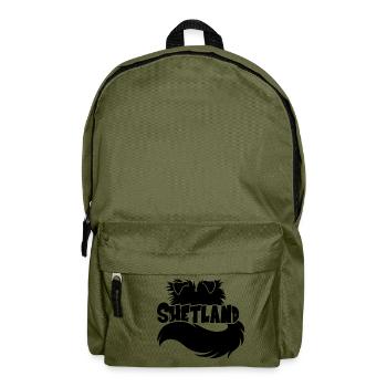 Abbildung Shetland - Schwarz - Rucksack - Olivgrün - Vorne