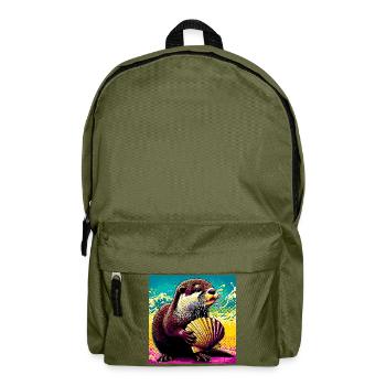 loutre - Sac à dos - vert olive - Devant