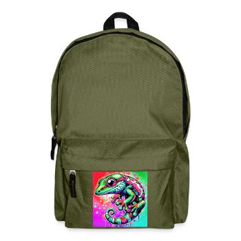 Gecko - Backpack - olive green - Front