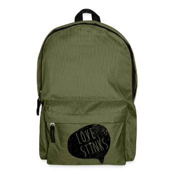 Love Stinks - Rucksack - Olivgrün - Vorne