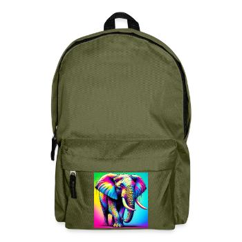 Elefant - Rucksack - Olivgrün - Vorne