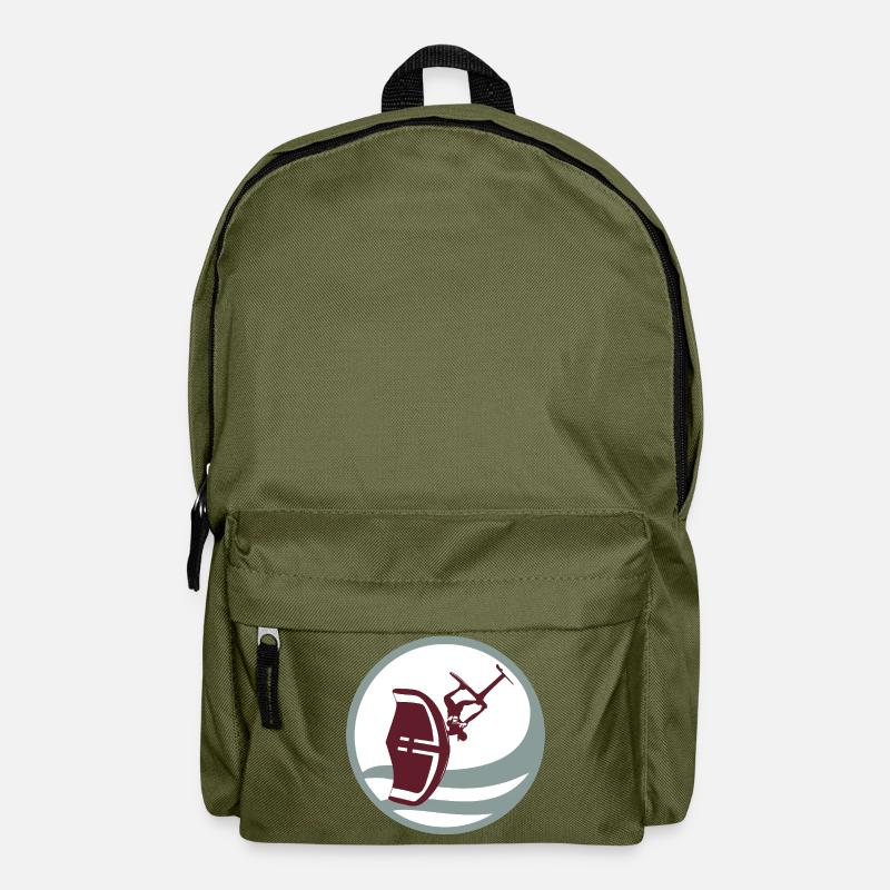 Silhouette d’action de wingfoil - Sac à dos - vert olive