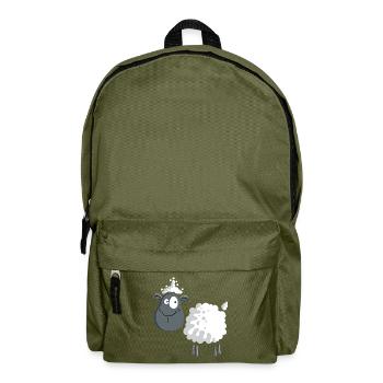 Schaf auf der Weide - Rucksack - Olivgrün - Vorne