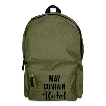 May contain alcohol - Rucksack - Olivgrün - Vorne