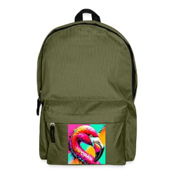 Flamingo - Rucksack - Olivgrün - Vorne