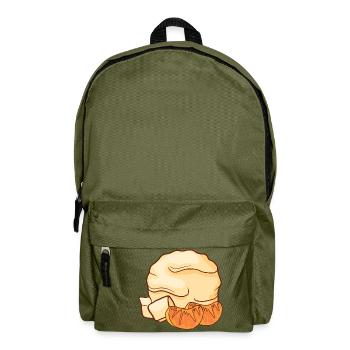 Mandarinen Eis Speiseeis Eiskrem Eiscreme Kugeleis - Rucksack - Olivgrün - Vorne