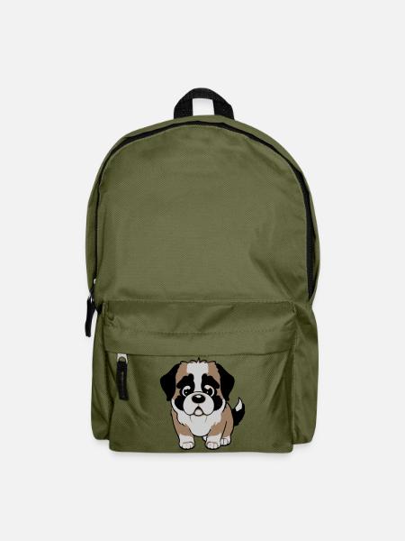 St. Bernard dog - Backpack - olive green