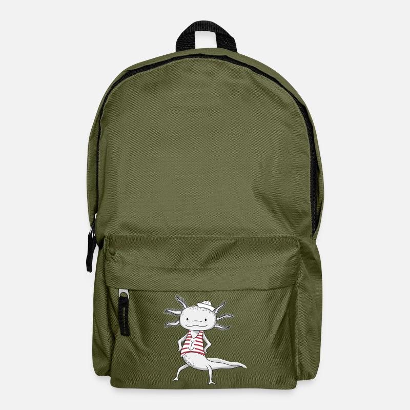 Axolotl Sailor - Backpack - olive green