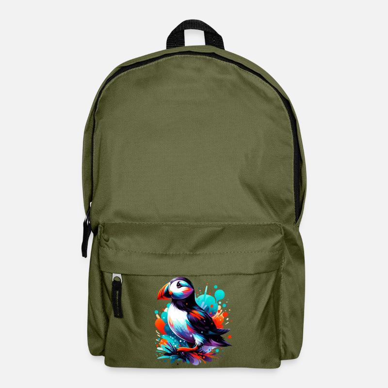 Papageitaucher - Rucksack - Olivgrün