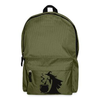 hexe kochtopf - Rucksack - Olivgrün - Vorne