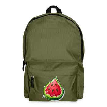 Cartoon Melon Summer - Backpack - olive green - Front