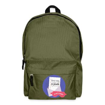 Dear nap -Typografie - Rucksack - Olivgrün - Vorne