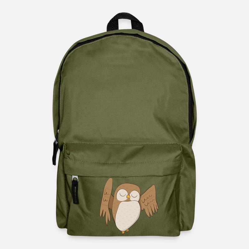 Uhu Eule - Rucksack - Olivgrün