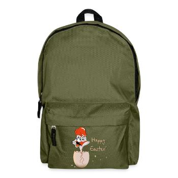 Joyeuses Pâques Coq - Sac à dos - vert olive - Devant