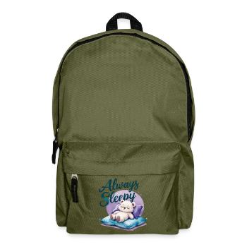 Cute Polar Bear is always sleepy 1 - Rucksack - Olivgrün - Vorne