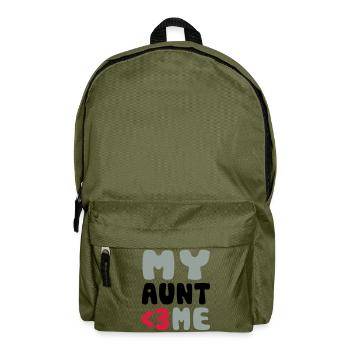 My aunt loves me - Ma tante m'aime - Sac à dos - vert olive - Devant