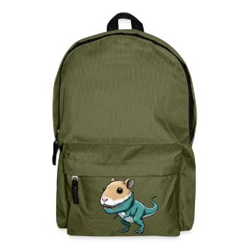 Dino-Hamster Fusion: Fabelwesen Abenteuer - Rucksack - Olivgrün - Vorne