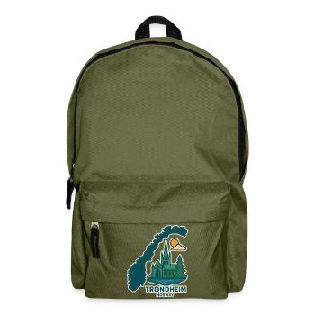 Trondheim city skyline - Backpack - olive green - Front