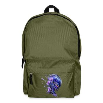 Chrome Spectrum & Orchids - Backpack - olive green - Front