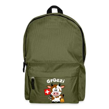 Grüezi Kuh 2 - Rucksack - Olivgrün - Vorne