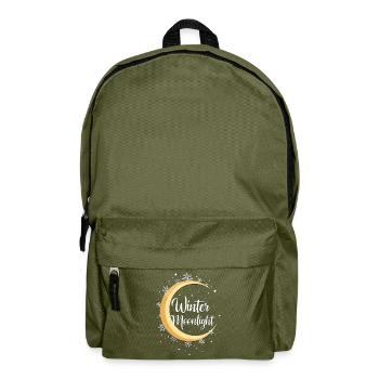 Winter Mondschein-Zauber - Rucksack - Olivgrün - Vorne