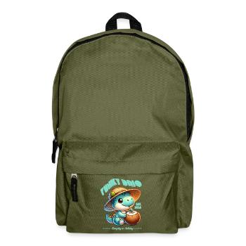 Funky Dino Coconut - Backpack - olive green - Front