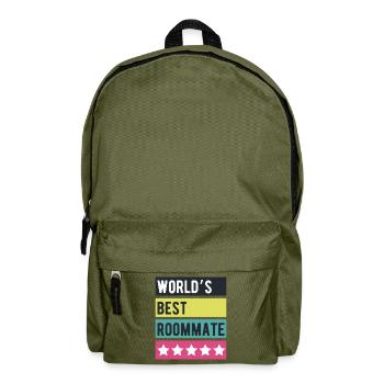 Stars rétro du meilleur colocataire du monde - Sac à dos - vert olive - Devant
