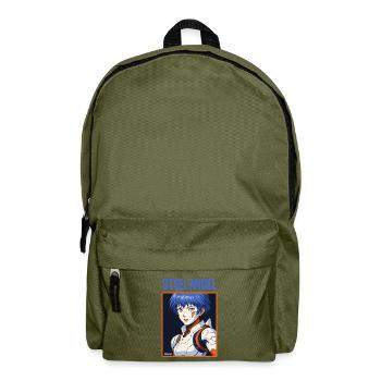 Steel Angel Warrior Illustration - Backpack - olive green - Front