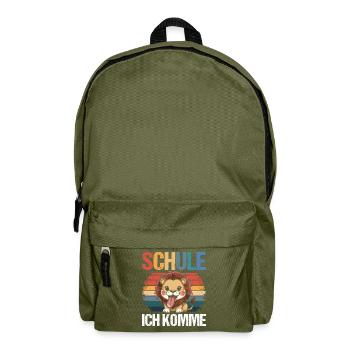 Kita Erste Klasse Löwe Schüler Kindergarten - Rucksack - Olivgrün - Vorne