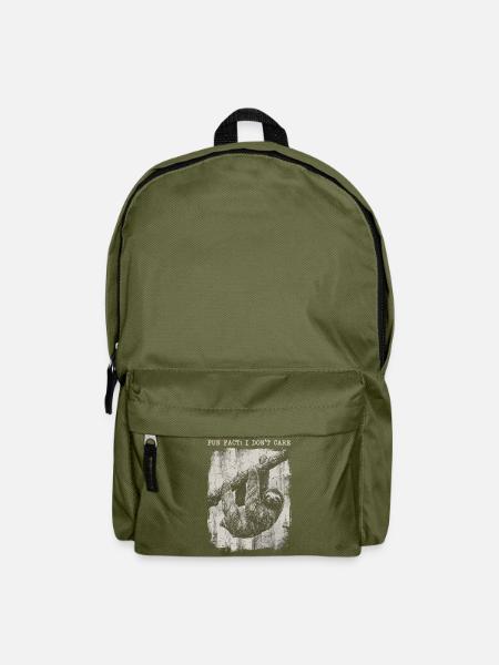 Lustiger Sarkastischer Fun Fact Ist Mir Egal - Rucksack - Olivgrün