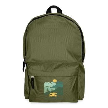 Coole Papas fahren Wohnmobil - Rucksack - Olivgrün - Vorne