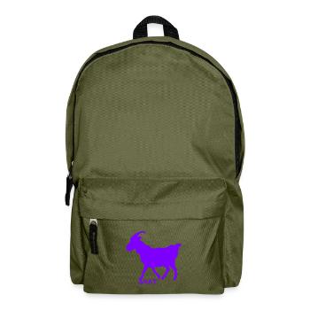 G.O.A.T. Ziege lila - Rucksack - Olivgrün - Vorne
