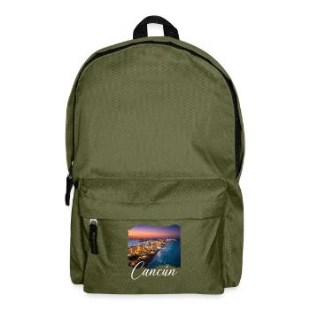 Cancún Sonnenuntergang Küstenlinie - Rucksack - Olivgrün - Vorne