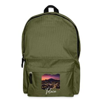 Toluca Skyline Abendstimmung - Rucksack - Olivgrün - Vorne