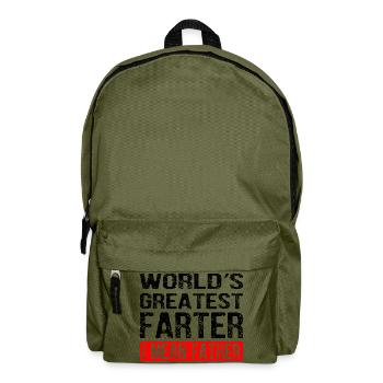 World's Greatest Farter I Mean Father - Rucksack - Olivgrün - Vorne