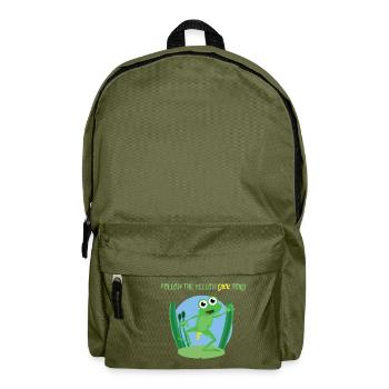 Folgen Sie der gelben Schwanzkröte - Rucksack - Olivgrün - Vorne