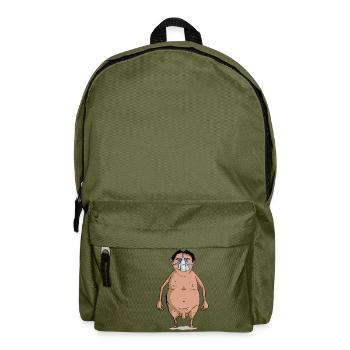 erwin und der rüssel-wärmer - Rucksack - Olivgrün - Vorne