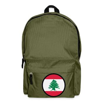 Im Zeichen des Libanon - Rucksack - Olivgrün - Vorne