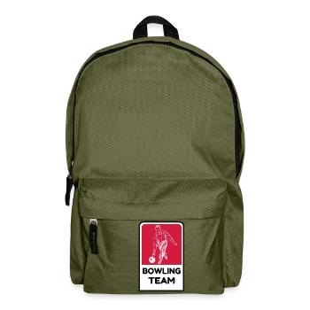 Das Bowling Team - Bowling Club - Rucksack - Olivgrün - Vorne
