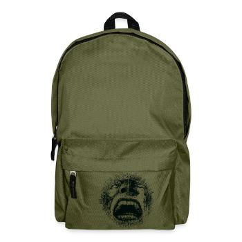 Der große Schrei - Rucksack - Olivgrün - Vorne