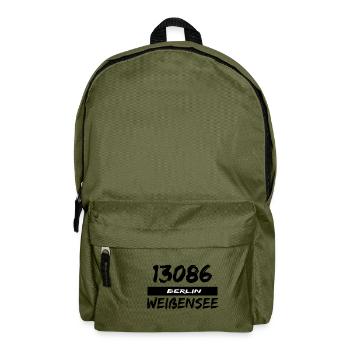 13086 Berlin Weißensee - Rucksack - Olivgrün - Vorne